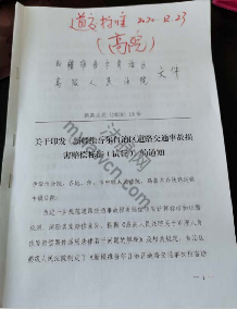 新疆维吾尔自治区道路交通事故损害赔偿标准（试行）（新高法发〔2020〕18号）